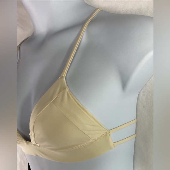 NWT Hurley Women's Large Quick Dry Bralette Surf Bikini Top Cream Straps New - Picture 3 of 15